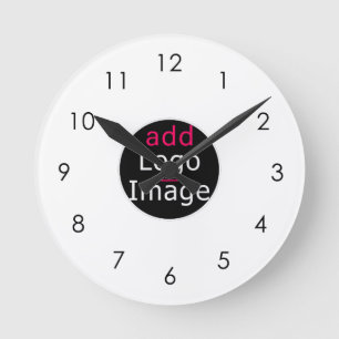 Modern Business Promo Brand Custom  Round Clock