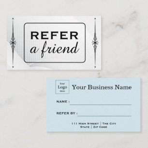Modern Business Refer a Friend Professional  Referral Card