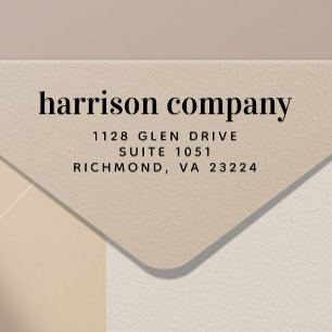 Modern Business Return Address Self-inking Stamp