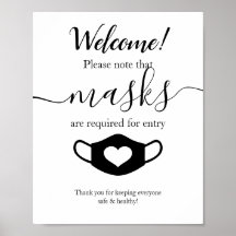 Modern Business Safety Wear Your Face Mask Script