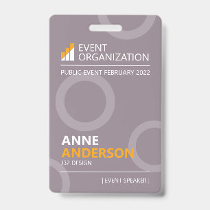 Modern Business Seminar Conference Event Badge