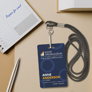 Modern Business Seminar Conference Event Badge