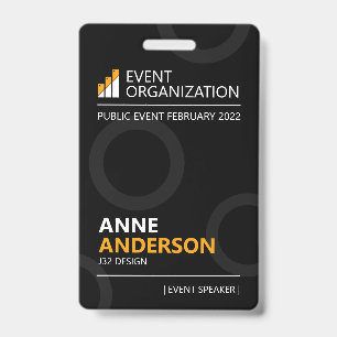 Modern Business Seminar Conference Event Badge
