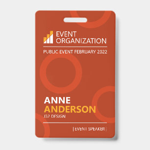 Modern Business Seminar Conference Event Badge