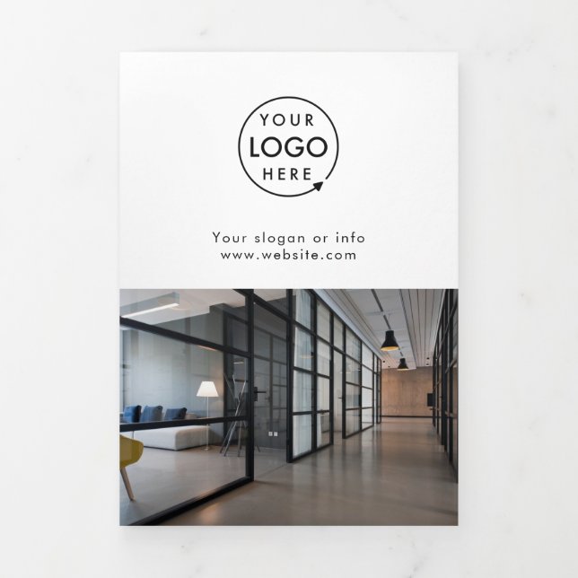 Modern Business | Simple Logo Trifold Brochure (Cover)
