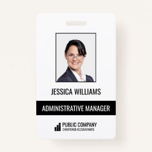 Modern Business Staff Employee ID Badge