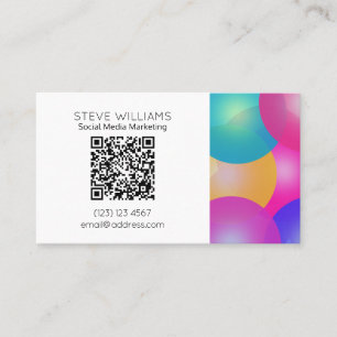 Modern business style QR code Business Card