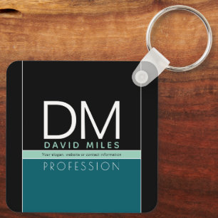 Modern Business Template   All Colours Customizabl Keychain