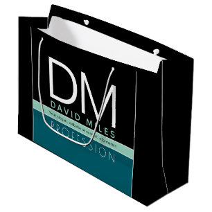Modern Business Template All Colours Customizabl Large Gift Bag