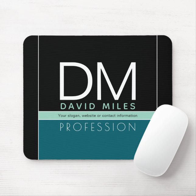 Modern Business Template | All Colours Customizabl Mouse Pad (With Mouse)