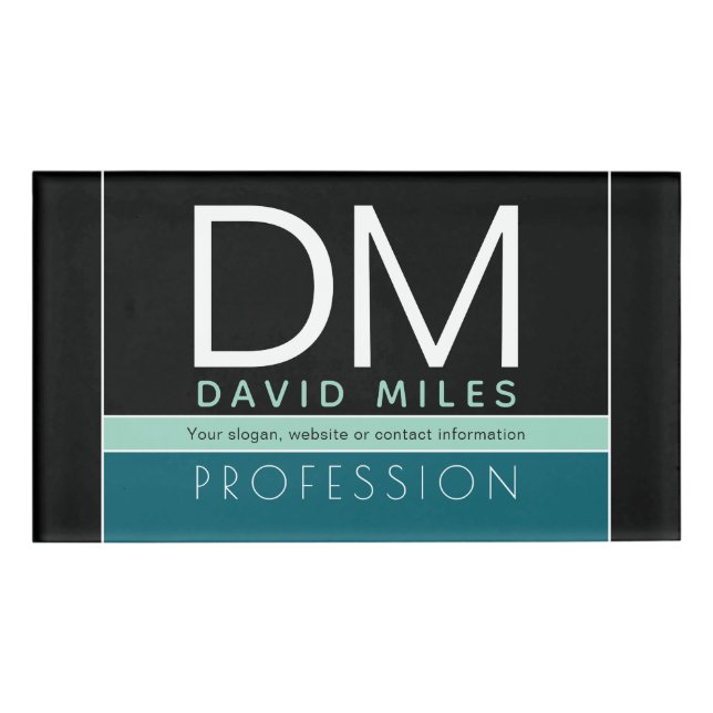 Modern Business Template | All Colours Customizabl Name Tag (Front)