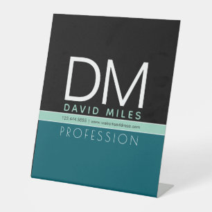 Modern Business Template All Colours Customizabl Pedestal Sign