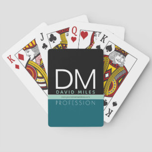 Modern Business Template   All Colours Customizabl Playing Cards