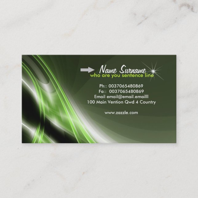 modern business's business card (Front)