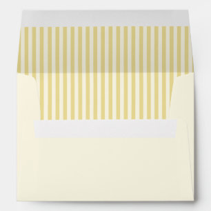 Modern Butter Yellow Wedding Envelope