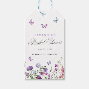 Modern Butterflies  Bridal Shower Thank You Gift Tags