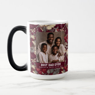 Modern Butterfly Camouflage Flower Dad Day Custom Magic Mug
