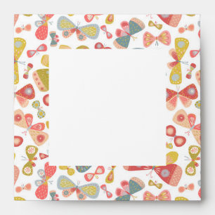 Modern Butterfly Pattern Envelope