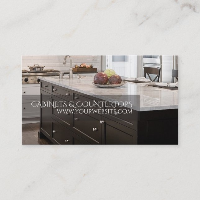 Modern CABINETS & COUNTERTOPS Construction Card (Front)