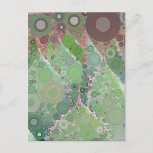 Modern Cactus Photo Art Green Pink Brown Desert Postcard (Front)