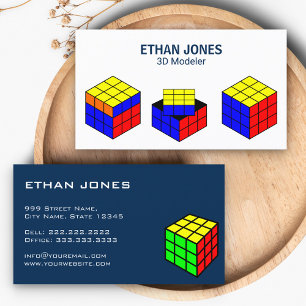 Modern CAD Designer   Animator   3D Modeler Business Card