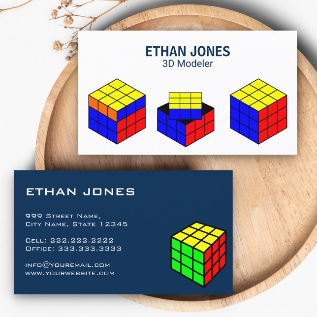 Modern CAD Designer | Animator | 3D Modeler Business Card (Creator Uploaded)