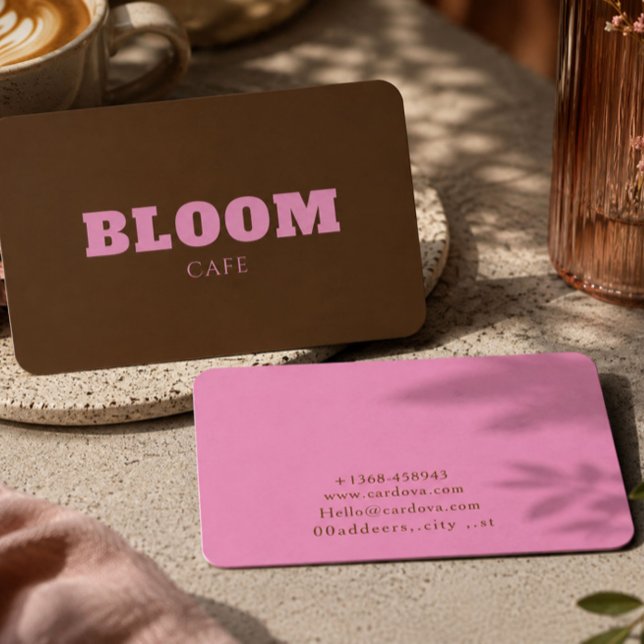 Modern Cafe Business Card Design (Creator Uploaded)