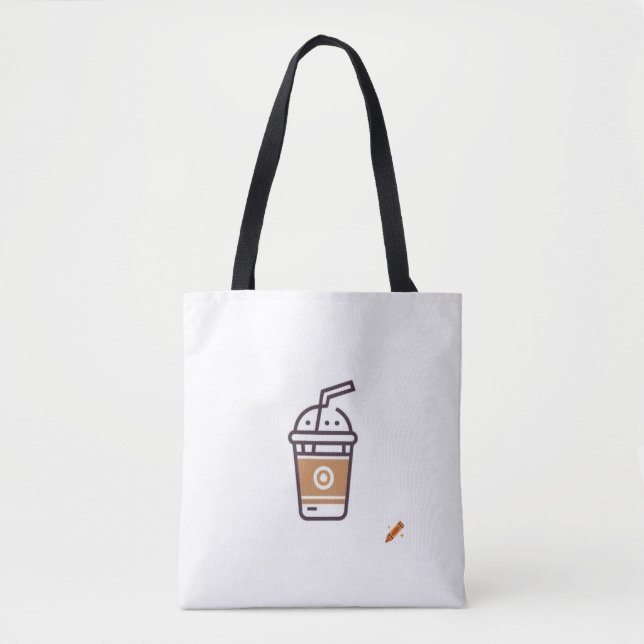 "Modern Cafe & Shakes Logo Design Bag – Trendy and (Front)