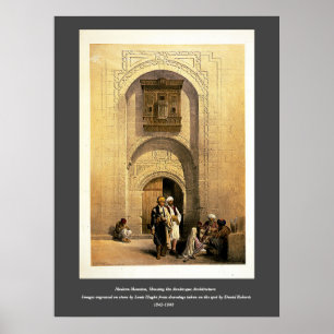 Modern Cairo Mansion, Arabesque, Roberts/Haghe Art Poster