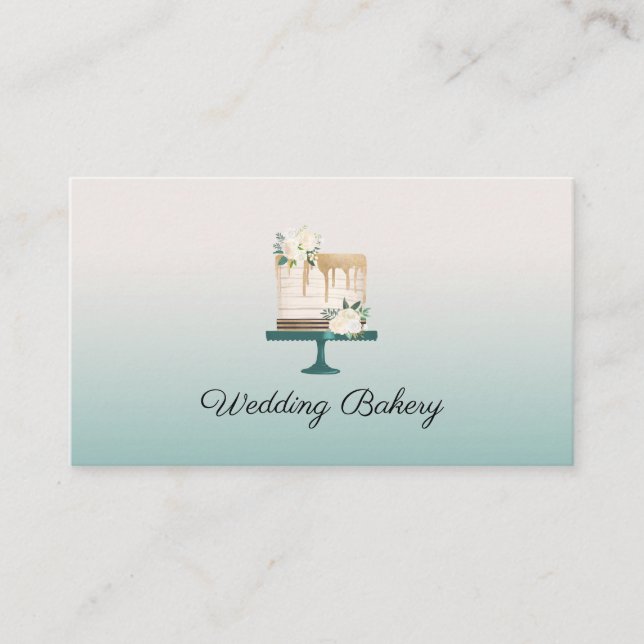 Modern Cake Business Card (Front)