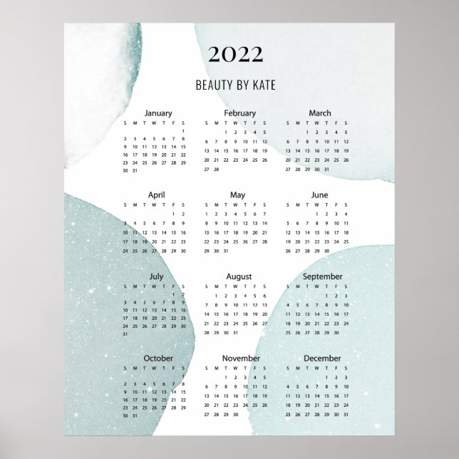 Modern,  Calender 2022 Poster (Front)