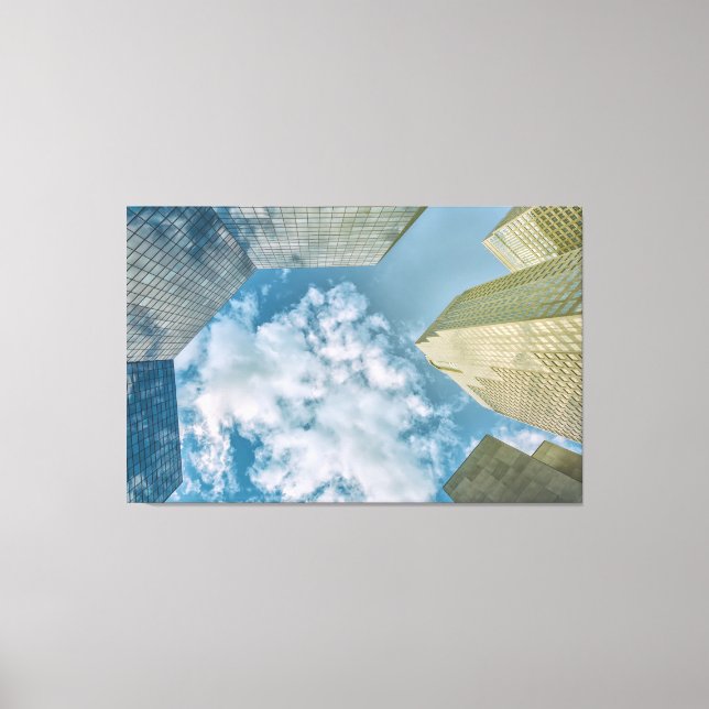 Modern Calgary Skyline Canvas Print (Front)