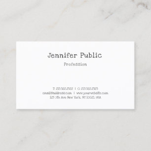 Modern Calligraphed Simple Professional Elegant Business Card