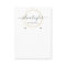 Modern Calligraphy art Earring display card