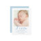 Modern Calligraphy Blue | Birth Announcement