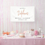 Modern Calligraphy Bridal Shower Banner<br><div class="desc">Modern minimal bridal shoer banner with calligraphy and modern lettering.</div>