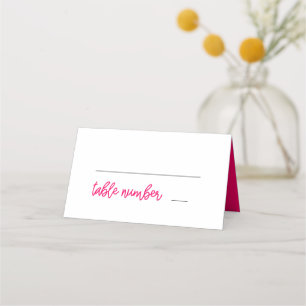 Modern calligraphy dinner place card