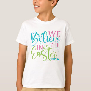 Modern Calligraphy Easter Bunny  T-Shirt