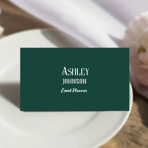Modern Calligraphy Event Planner Designer  Business Card