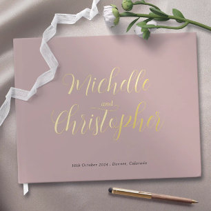 Modern Calligraphy for Bride and Groom's Wedding Guest Book