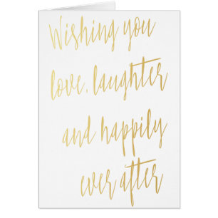 Modern calligraphy gold "Wishing you love"