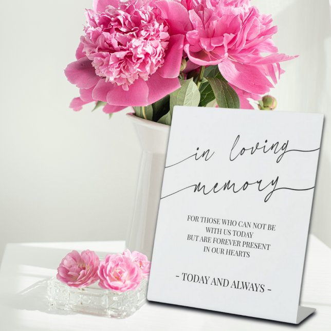 Modern Calligraphy In Loving Memory Memorial Sign (Creator Uploaded)