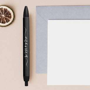 Modern Calligraphy Name Black Ink Pen