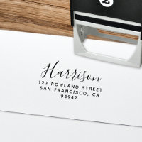 Modern Calligraphy Oversize Name Return Address