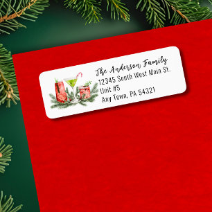 Modern Calligraphy Script Holiday Return Address
