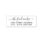 Modern Calligraphy Script Last Name Return Address