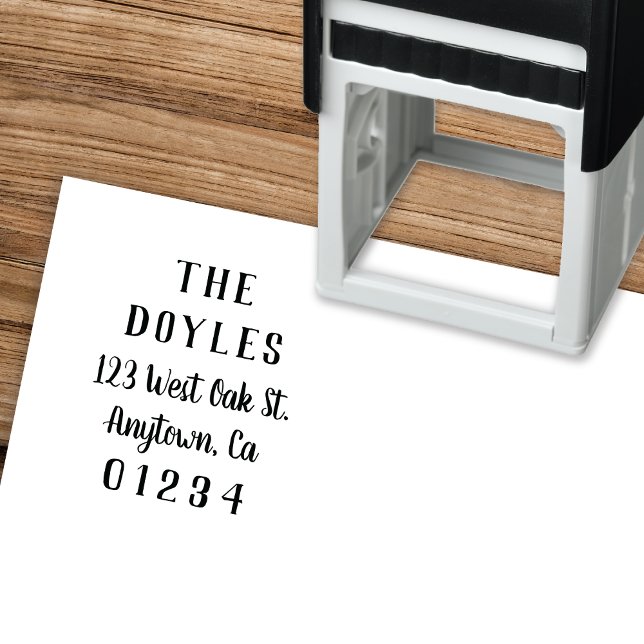 Modern Calligraphy Script | Return Address Self-inking Stamp (Creator Uploaded)
