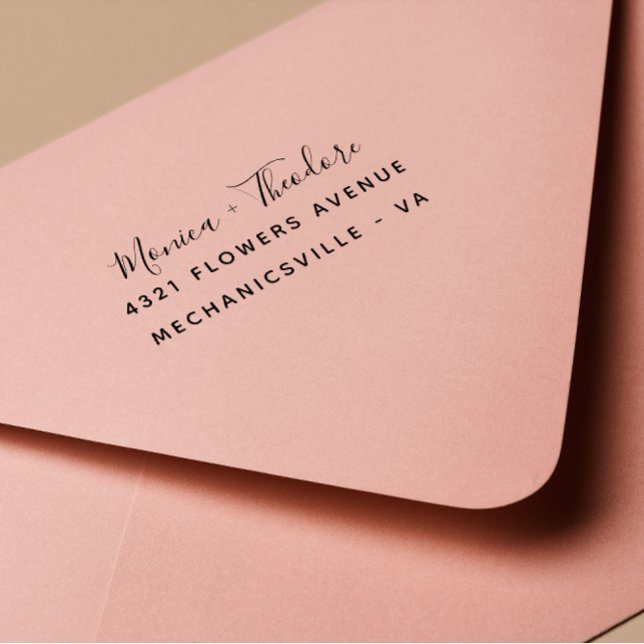 Modern Calligraphy script wedding Self-inking Stamp (Creator Uploaded)