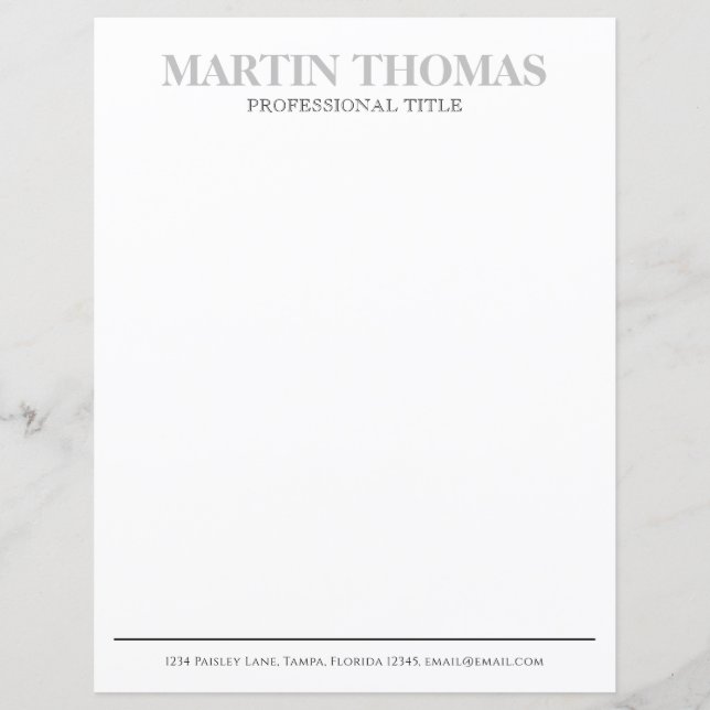 Modern Calligraphy Simple Typography Professional  (Front)
