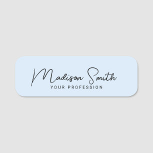 Modern Calligraphy Stylish Signature Elegant Name Tag